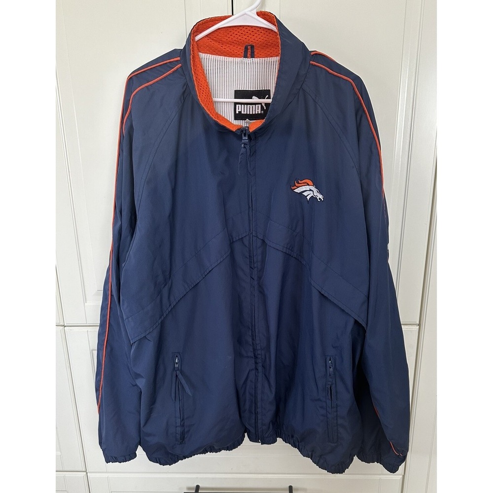 Denver Broncos Reebok NFL On-Field Apparel Full Zip Jacket XXL